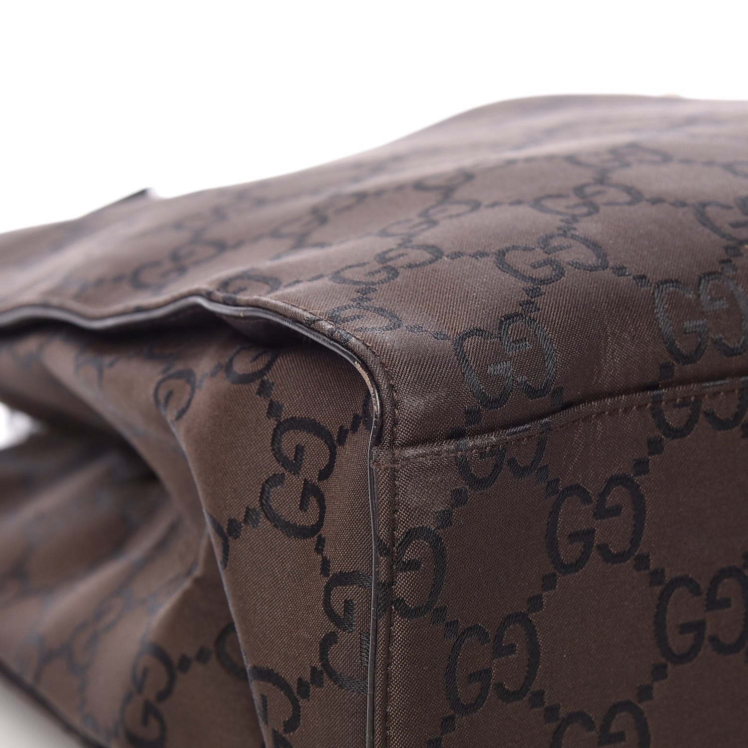 Gucci Monogram Bamboo Top Handle Tote Dark Brown 9 of 12