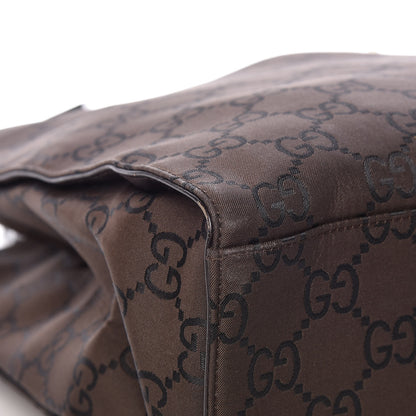 Gucci Monogram Bamboo Top Handle Tote Dark Brown 9 of 12