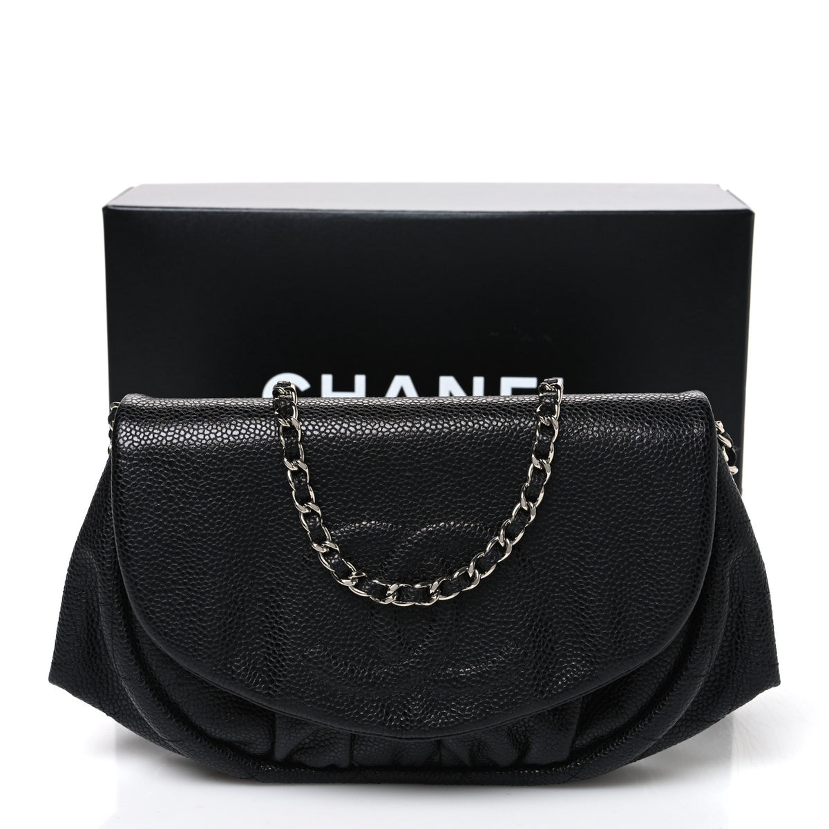 Caviar Half Moon Wallet On Chain WOC Black
