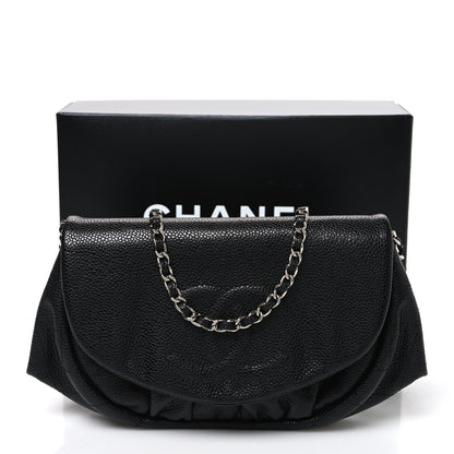 Chanel Caviar Half Moon Wallet On Chain WOC Black 12 of 12
