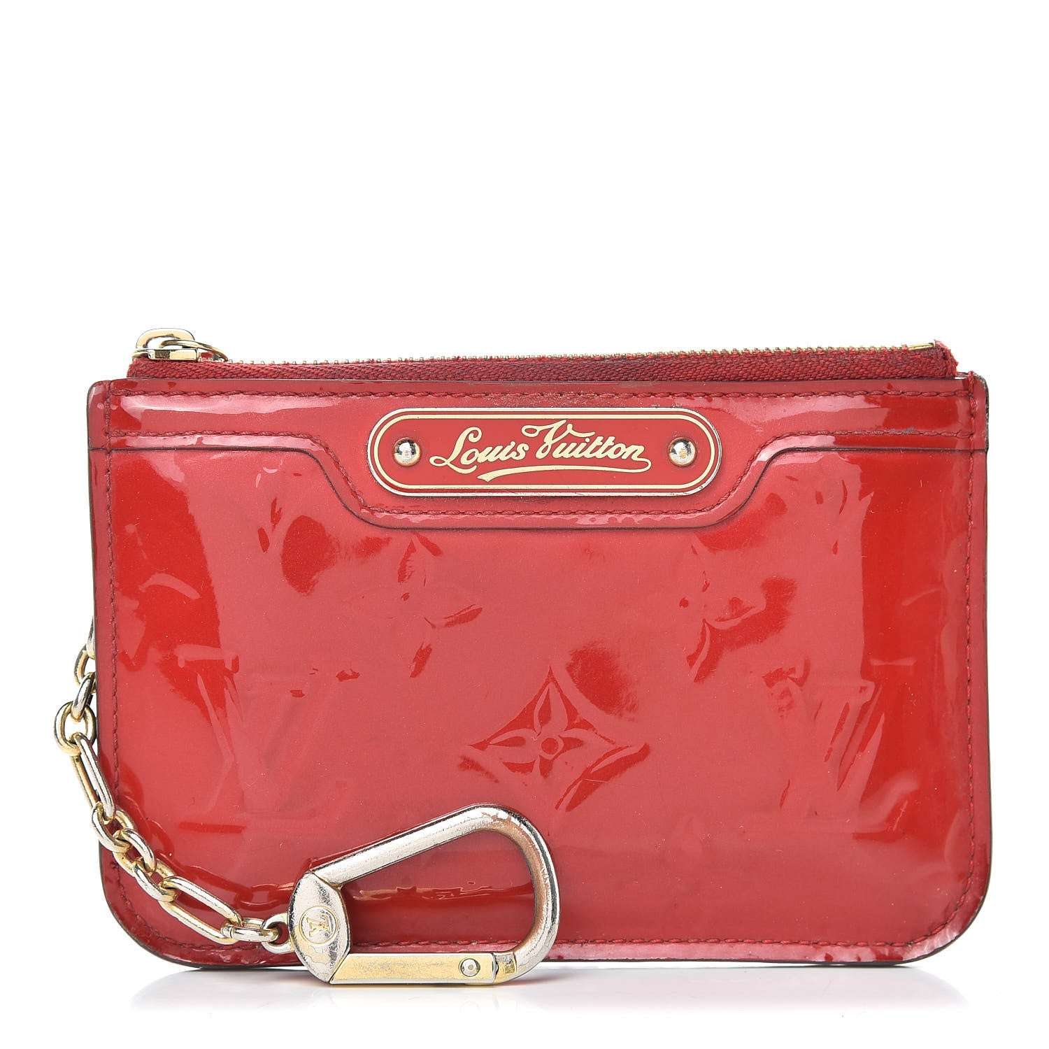 Louis Vuitton Vernis Key Pouch Cherry 1 of 12