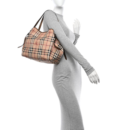 Burberry Haymarket Check Small Canterbury Tote Bronze 2 of 17
