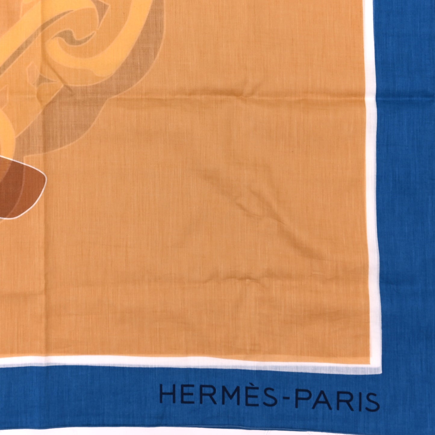 Cotton Escale A La Plage Beach Pareo Bleu Fauve