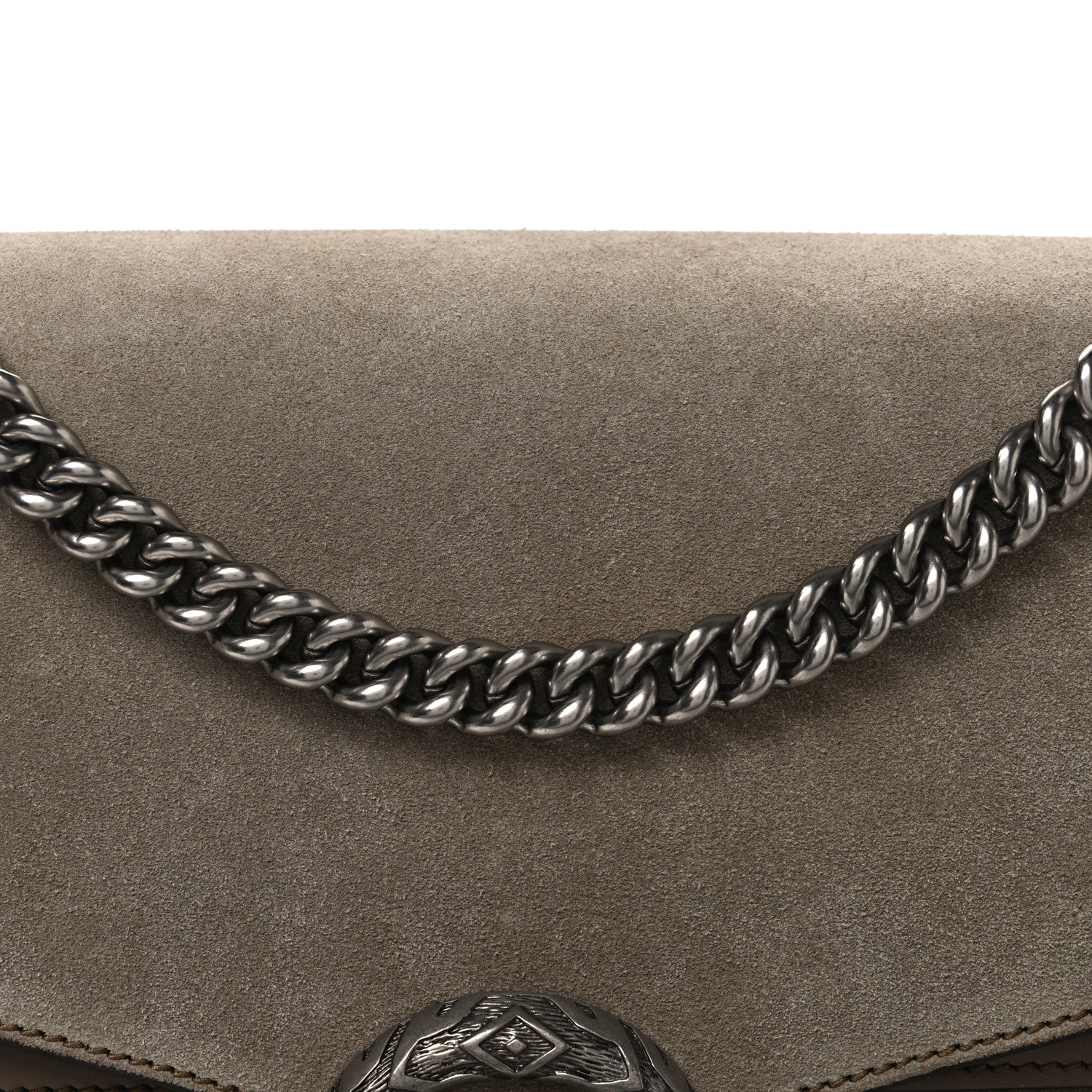 Gucci Suede Medium Dionysus Shoulder Bag Taupe Taupe 8 of 10