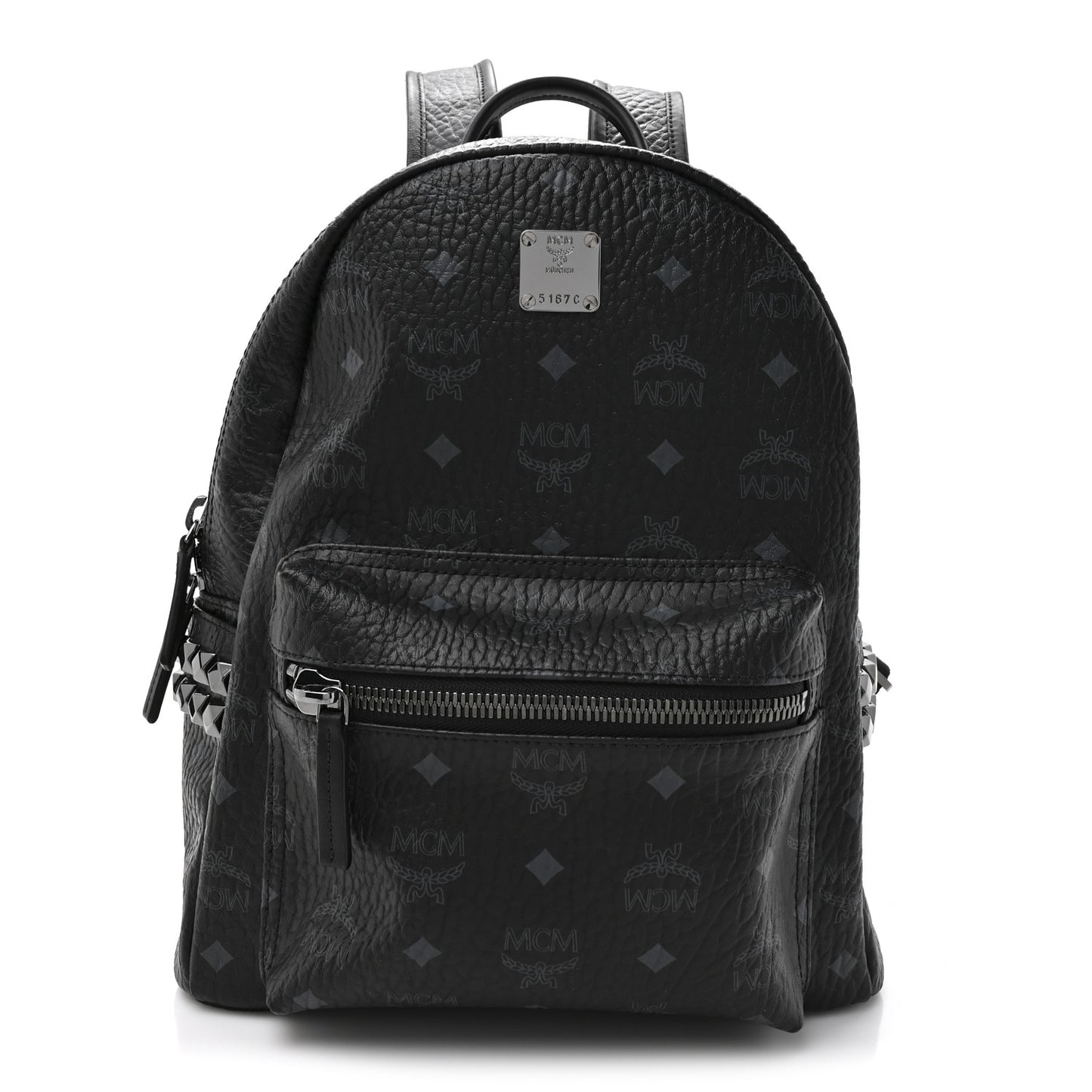 Visetos Medium Side Studs Stark Backpack Black