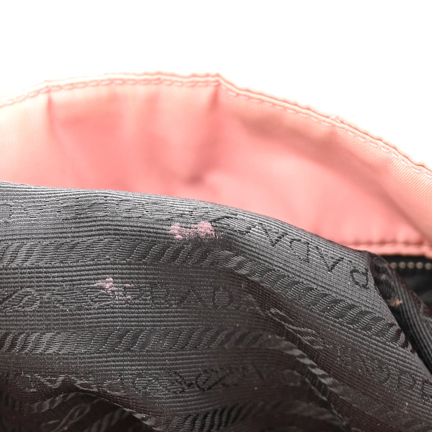 Tessuto Nylon Quilted Shoulder Bag Rosa Black