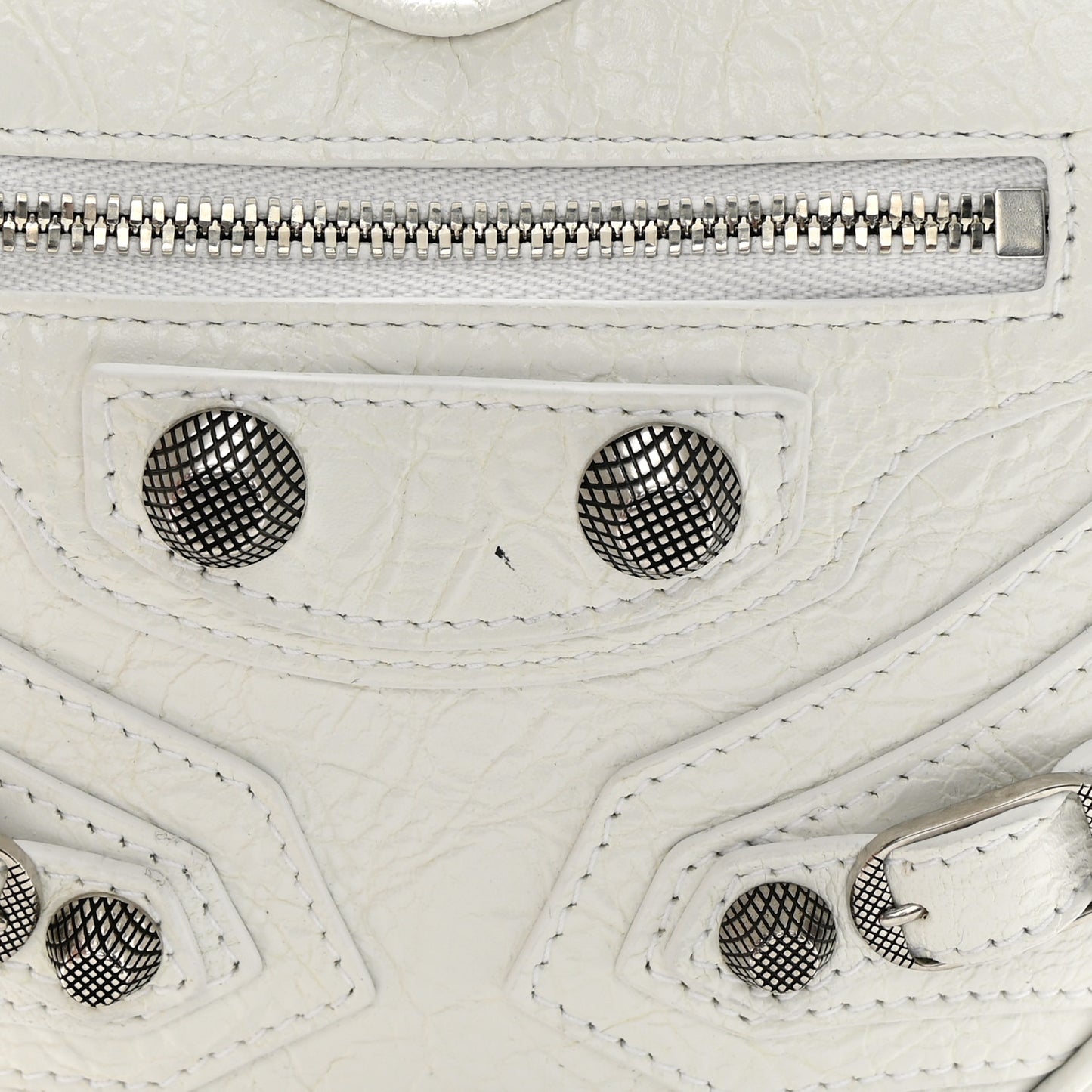 Agneau Arena Mini Le Cagole Heart Bag Optic White