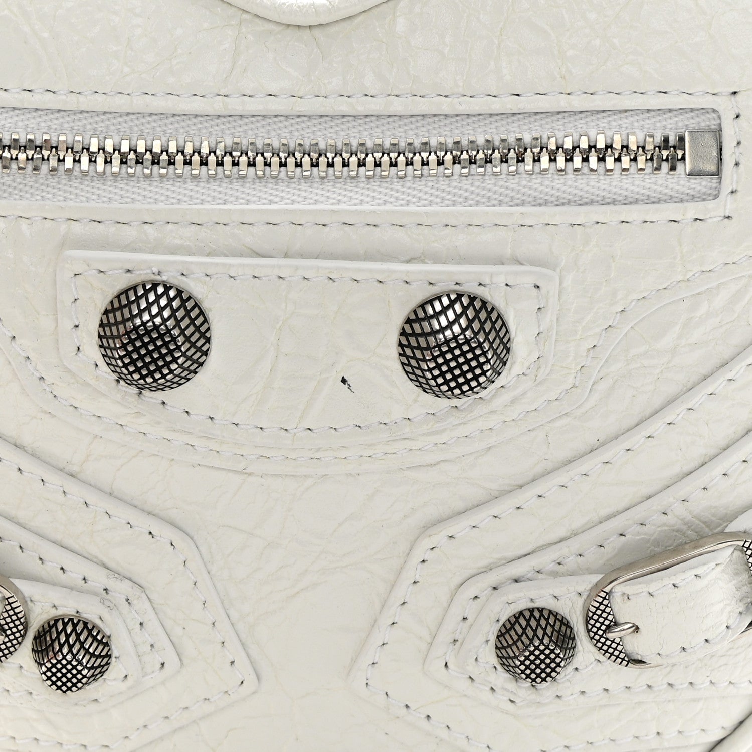 Balenciaga Agneau Arena Mini Le Cagole Heart Bag Optic White 11 of 14