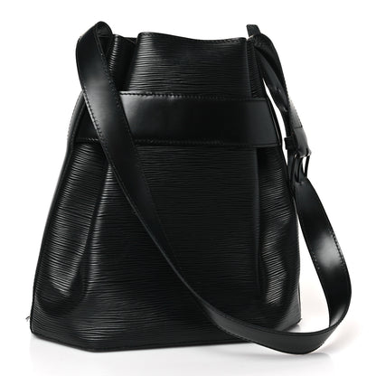 Louis Vuitton Epi Sac D'Epaule GM Black Black 3 of 9