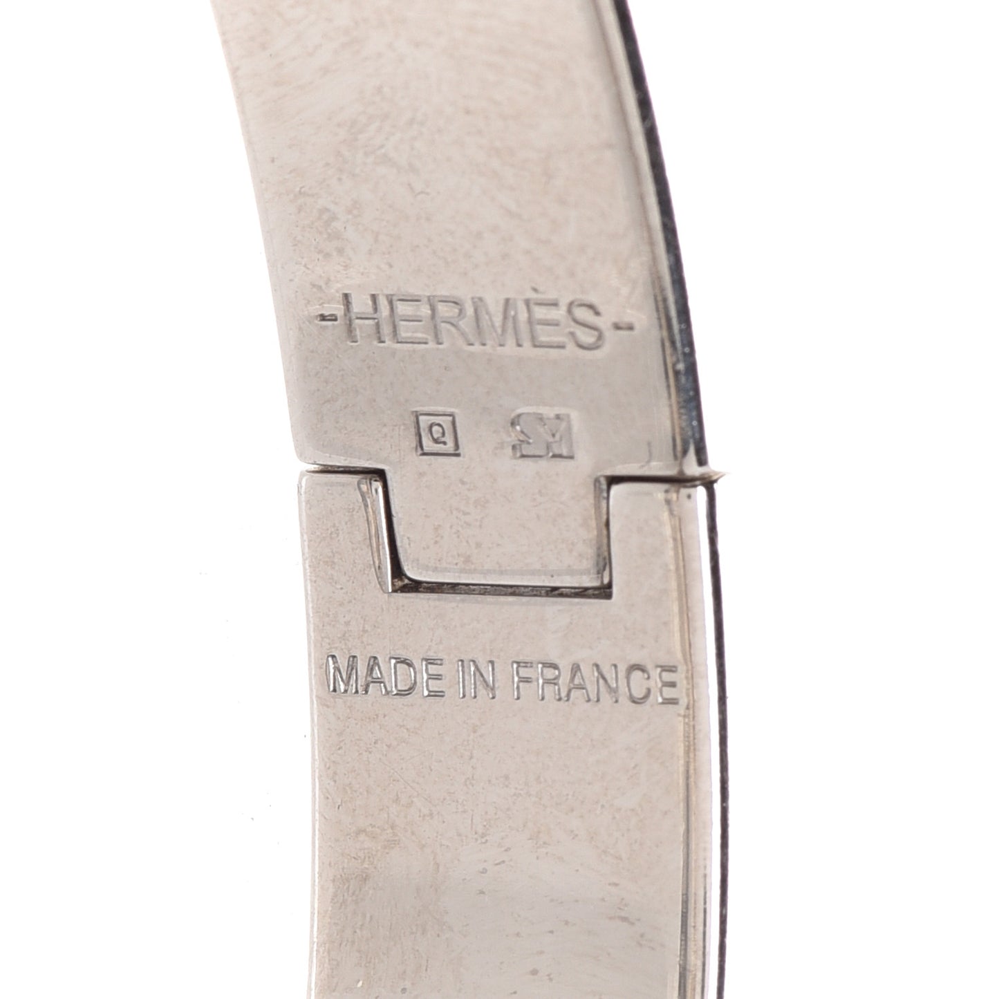 Enamel Narrow Clic Clac H Bracelet PM Ardoise