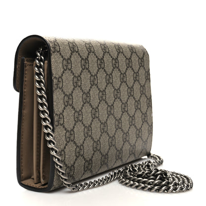 Gucci GG Supreme Monogram Mini Dionysus Chain Wallet Beige Taupe 3 of 10