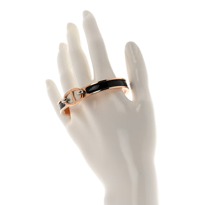 Hermes Enamel Mini Clic Chaine d'Ancre Bracelet PM Black 2 of 5