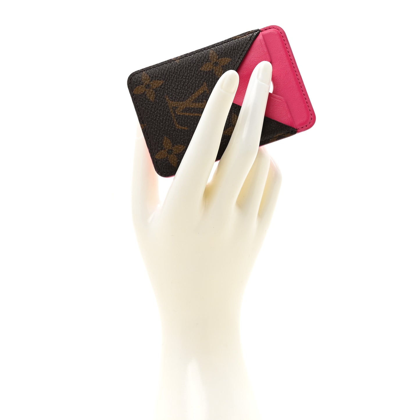 Monogram Porte-Cartes Magnet Pondichery Pink