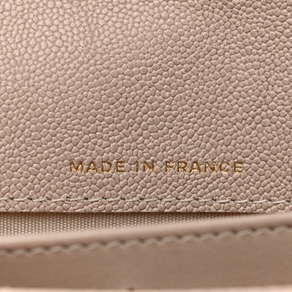 Chanel Caviar Quilted Large Boy Gusset Flap Wallet Beige 7 of 10