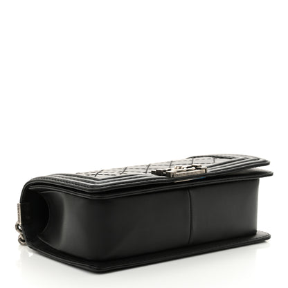 Chanel Calfskin Stitched Medium Boy Flap Black 4 of 11