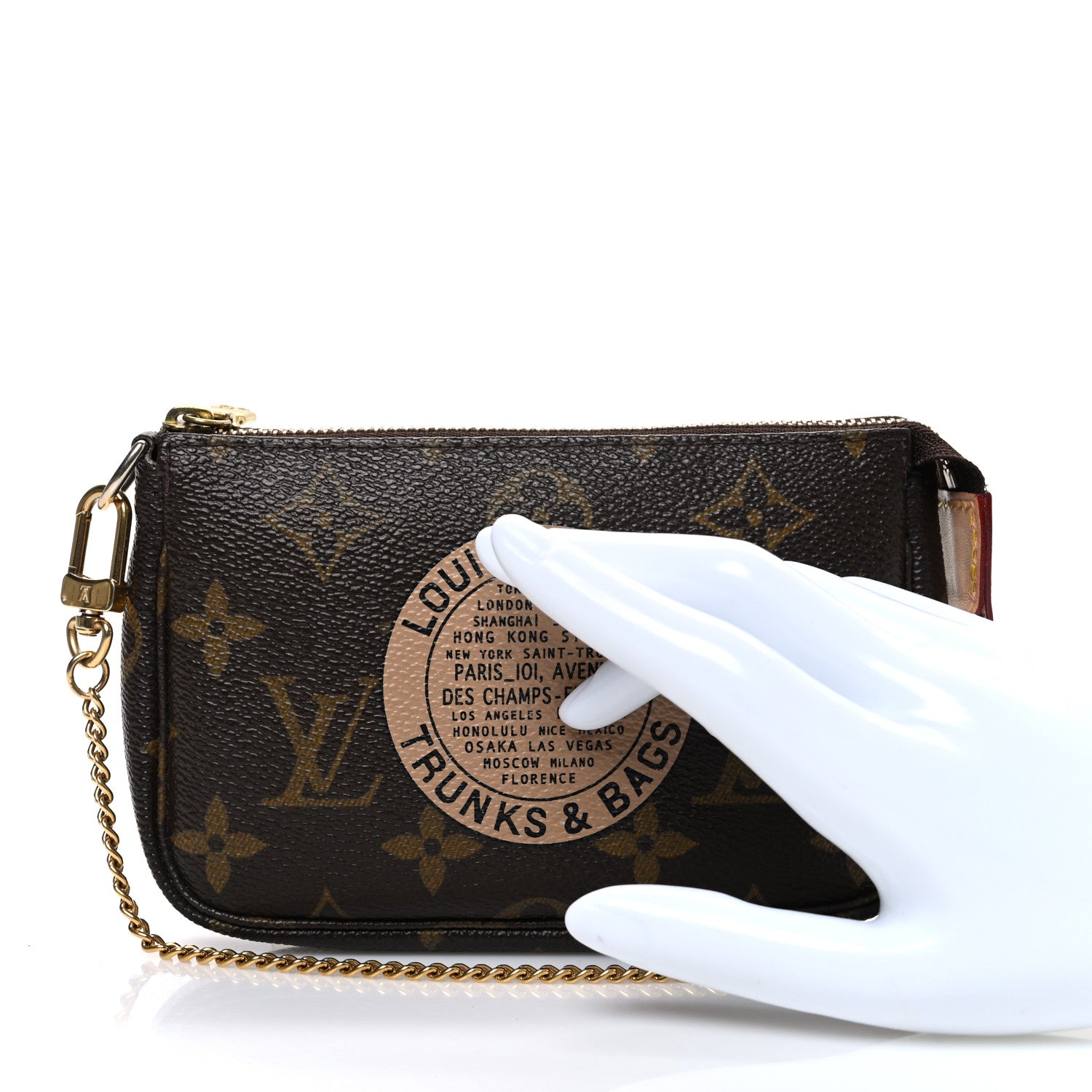 Louis Vuitton Monogram Complice Trunks and Bags Mini Pochette Accessories Beige 2 of 7