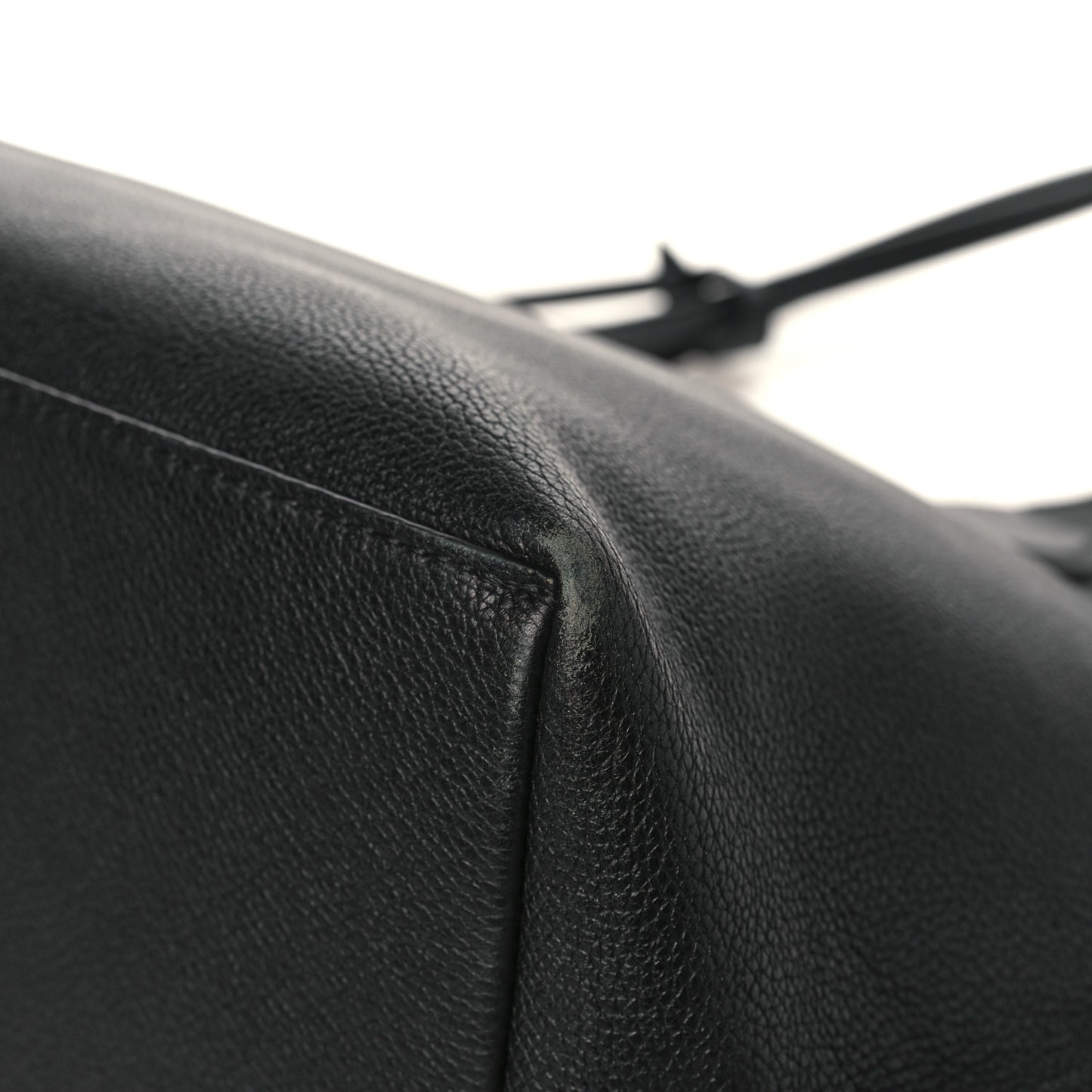 Calfskin Lockme Go Tote Black