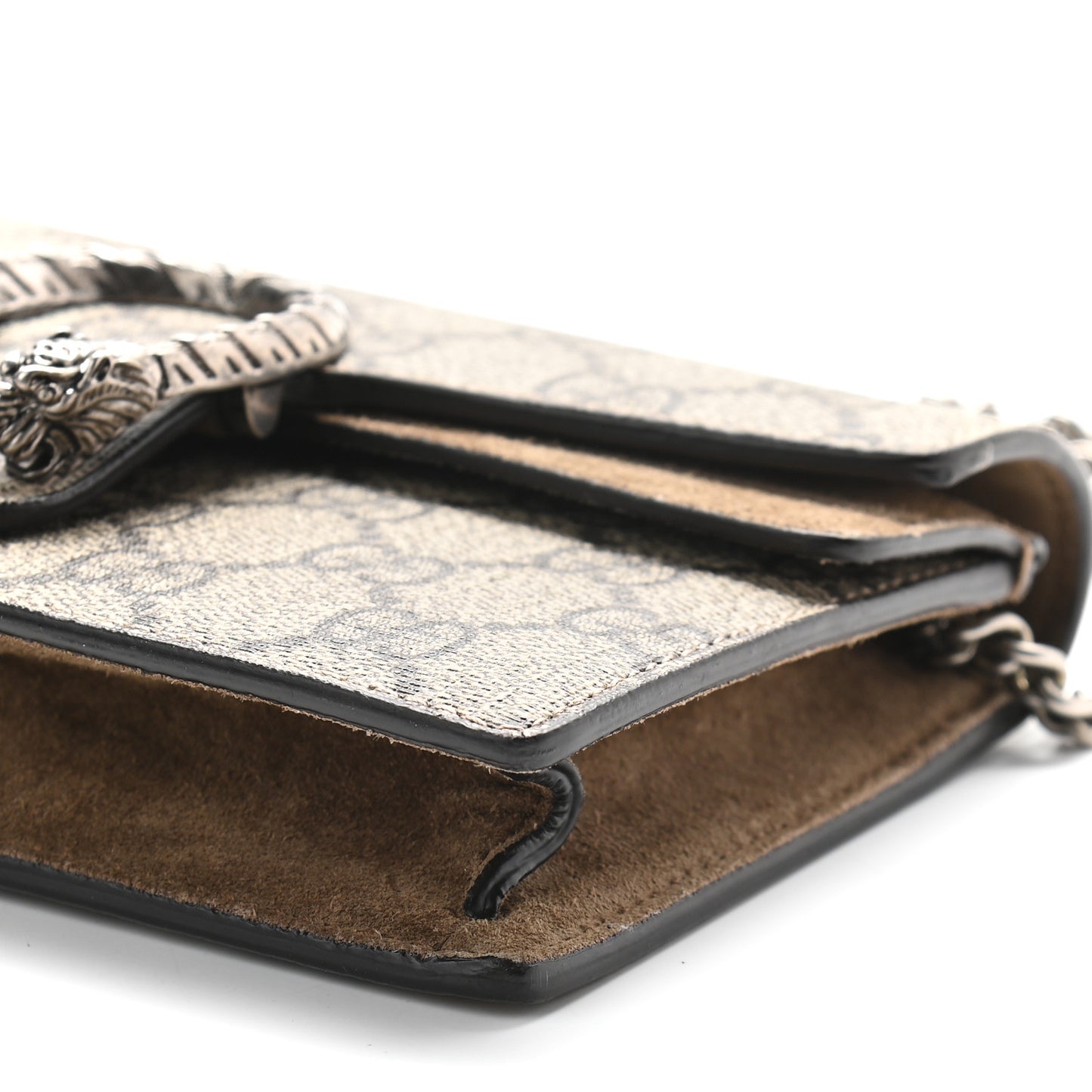 GG Supreme Monogram Super Mini Dionysus Shoulder Bag Taupe