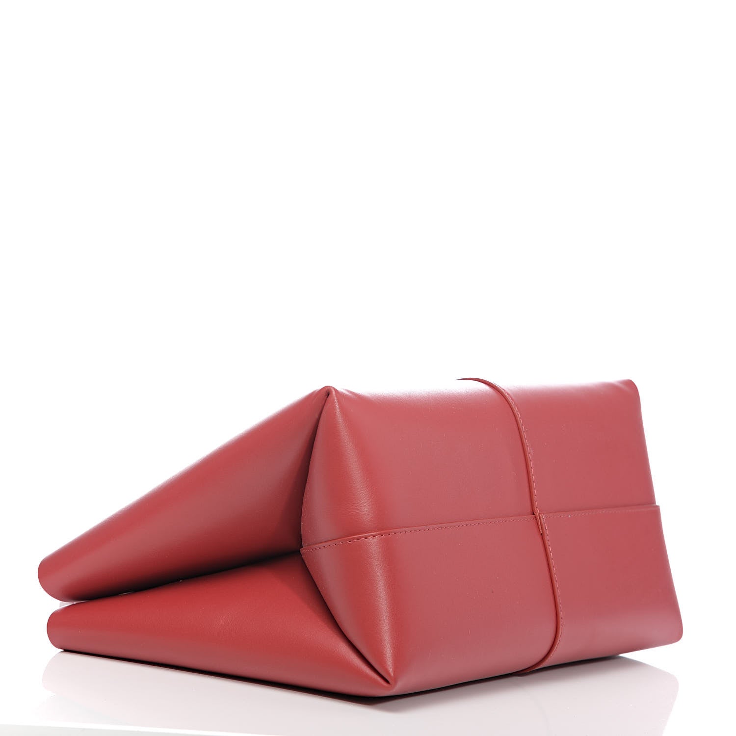 Mansur Gavriel Calfskin Mini Folded Bag Flamma 4 of 9