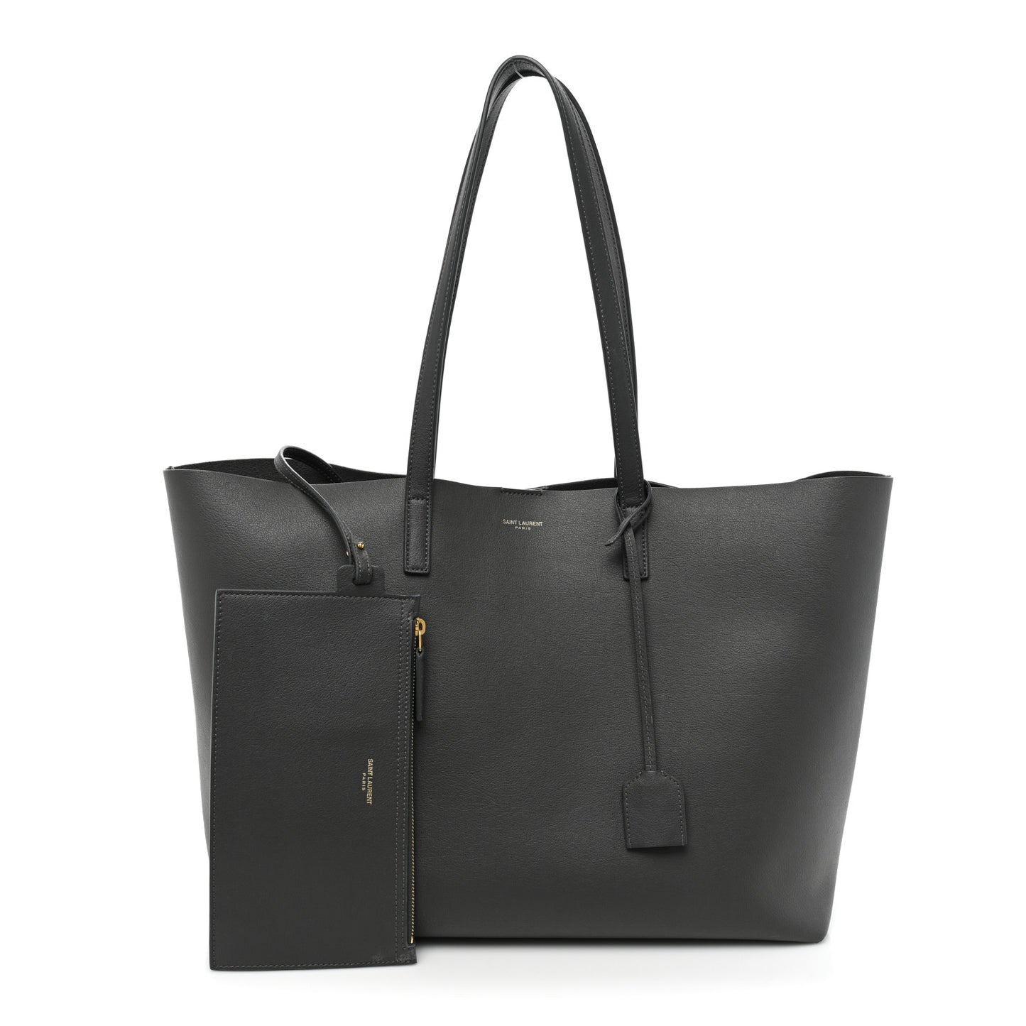 Calfskin Large Shopping Tote Storm