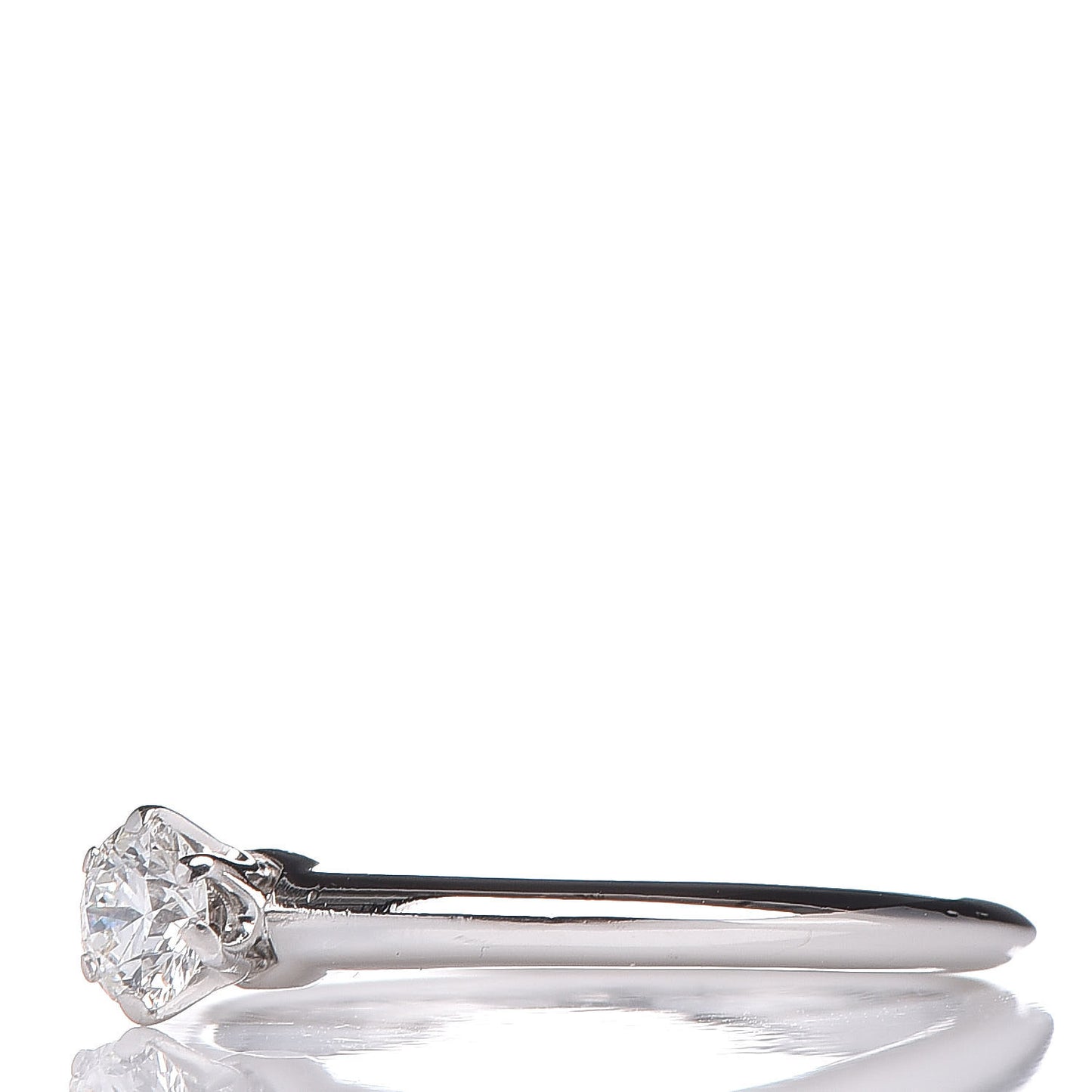 Platinum Diamond .29ct Solitaire Engagement Ring 52 6