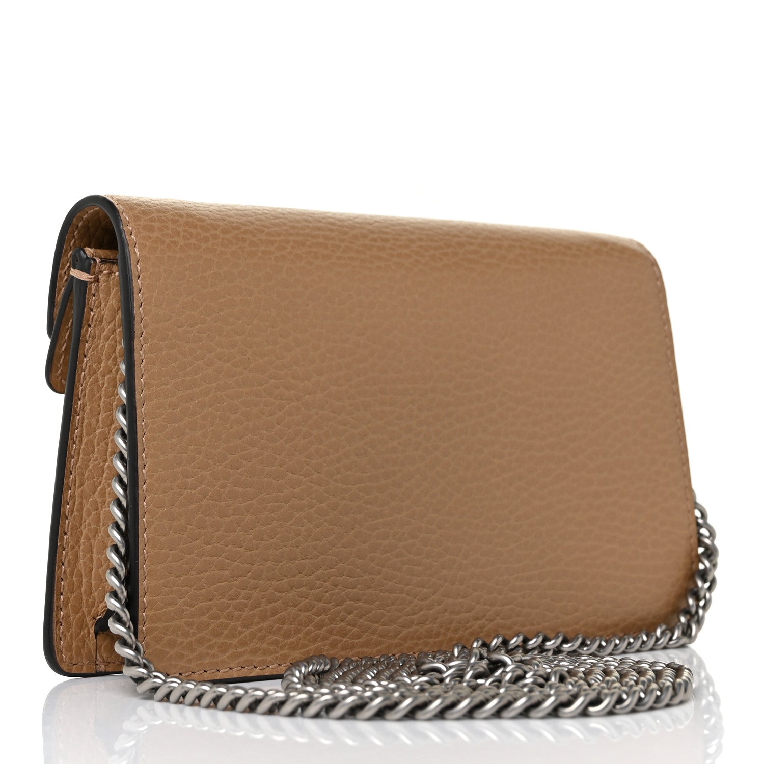 Gucci Dollar Calfskin Crystal Super Mini Dionysus Shoulder Bag Natural Tan Black Diamond 2 of 7