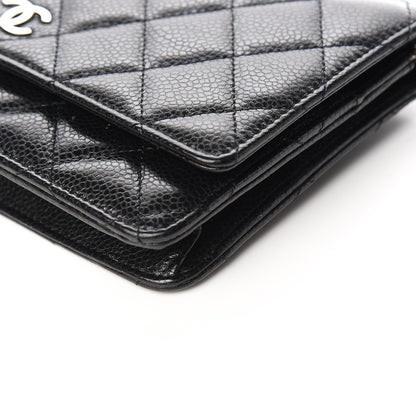 Chanel Caviar Quilted Wallet On Chain WOC Black 10 of 14
