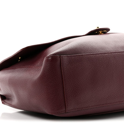 Chanel Grained Calfskin Souplissimo Maxi Flap Burgundy 9 of 11