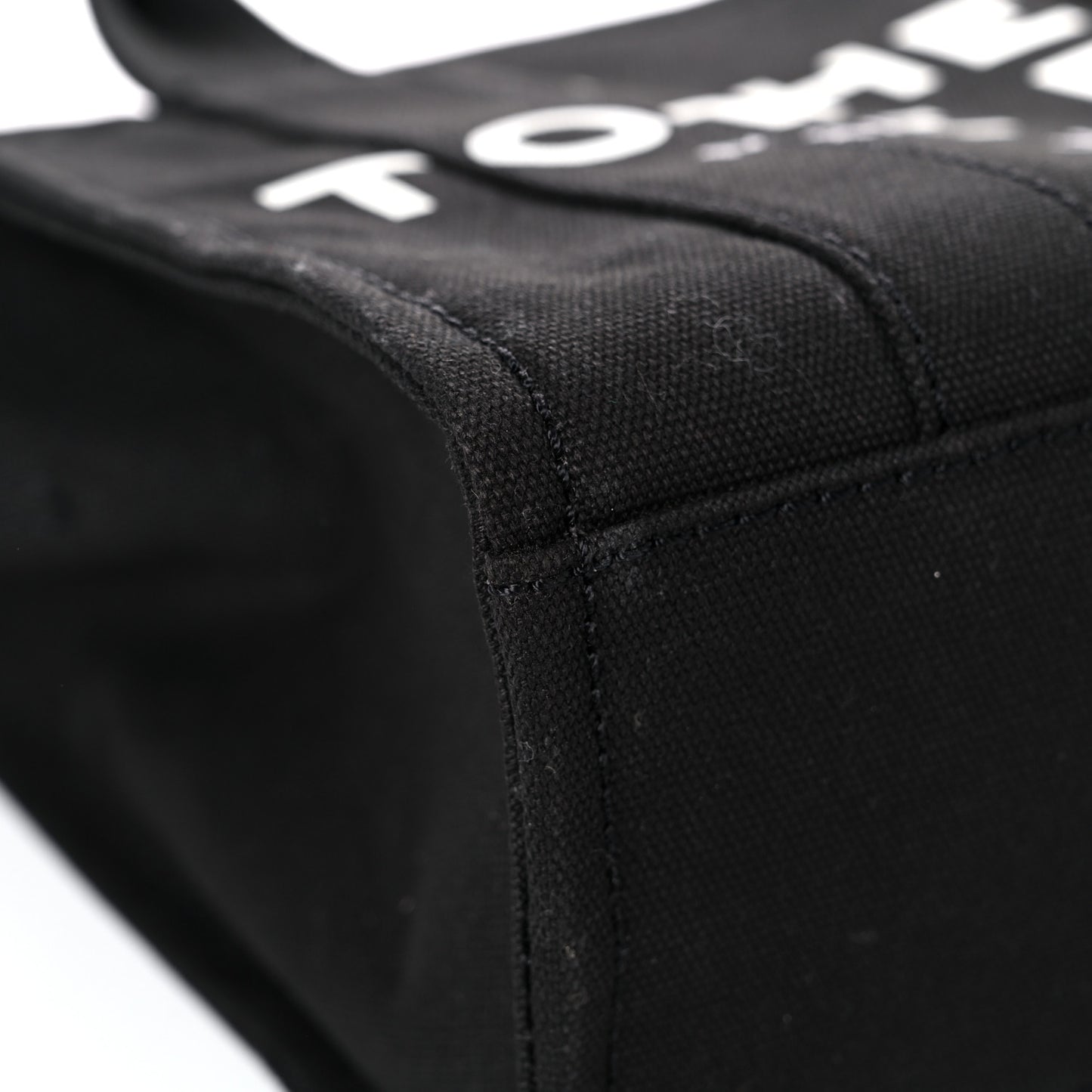 Cotton Canvas Mini The Traveler Tote Bag Black