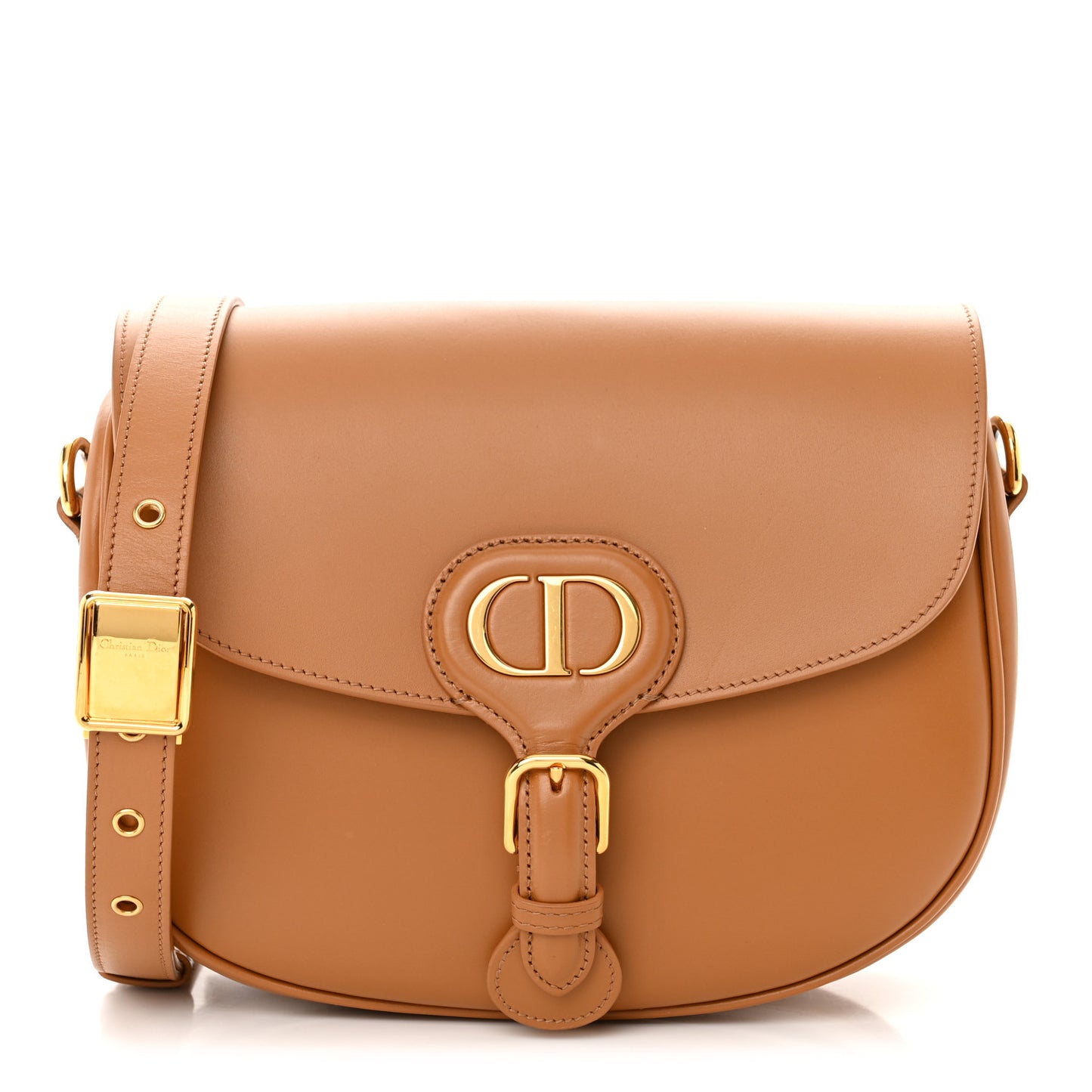 Box Calfskin Medium Bobby Flap Camel