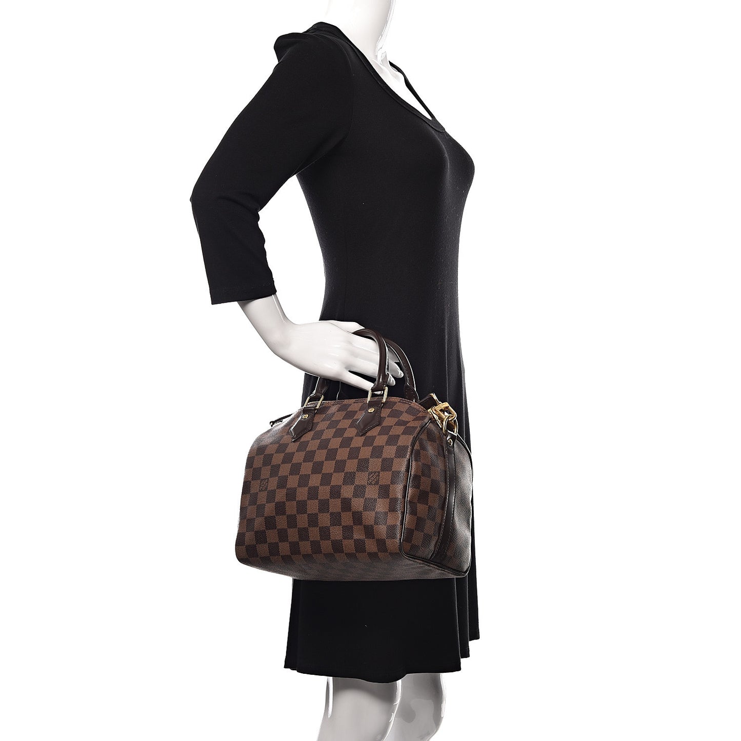Damier Ebene Speedy Bandouliere 25