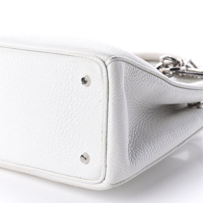 Christian Dior Bullcalf Mini Diorissimo Tote White 9 of 10