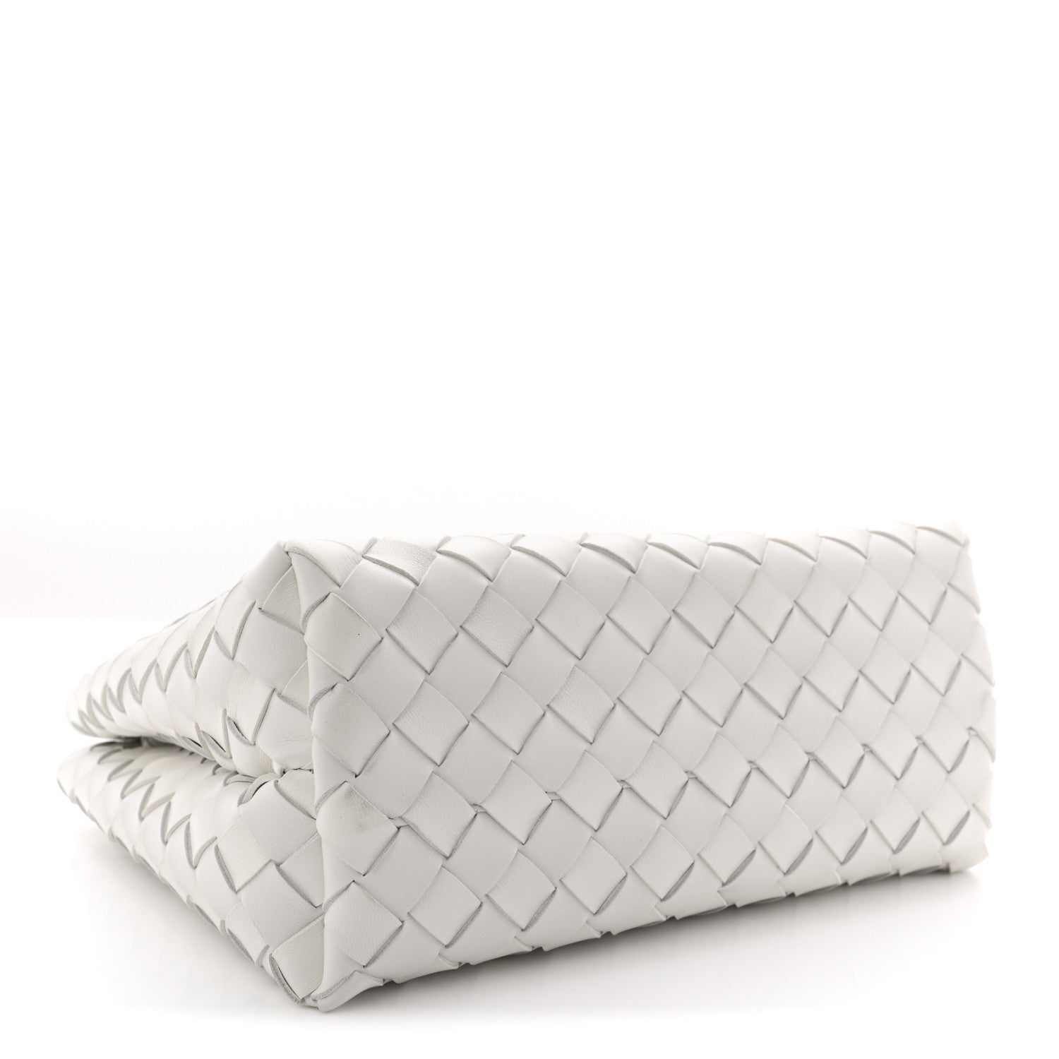 Bottega Veneta Nappa Intrecciato Small Andiamo Shoulder Bag White 4 of 9