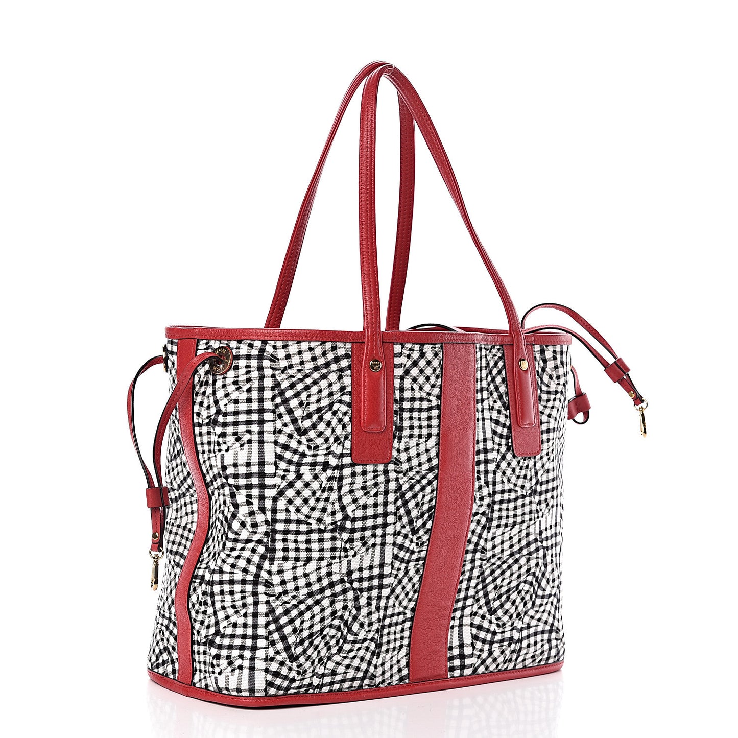 Visetos Medium Liz Reversible Shopper Tote Ruby Red