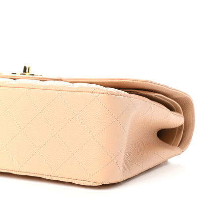 Chanel Caviar Quilted Jumbo Double Flap Beige 8 of 10