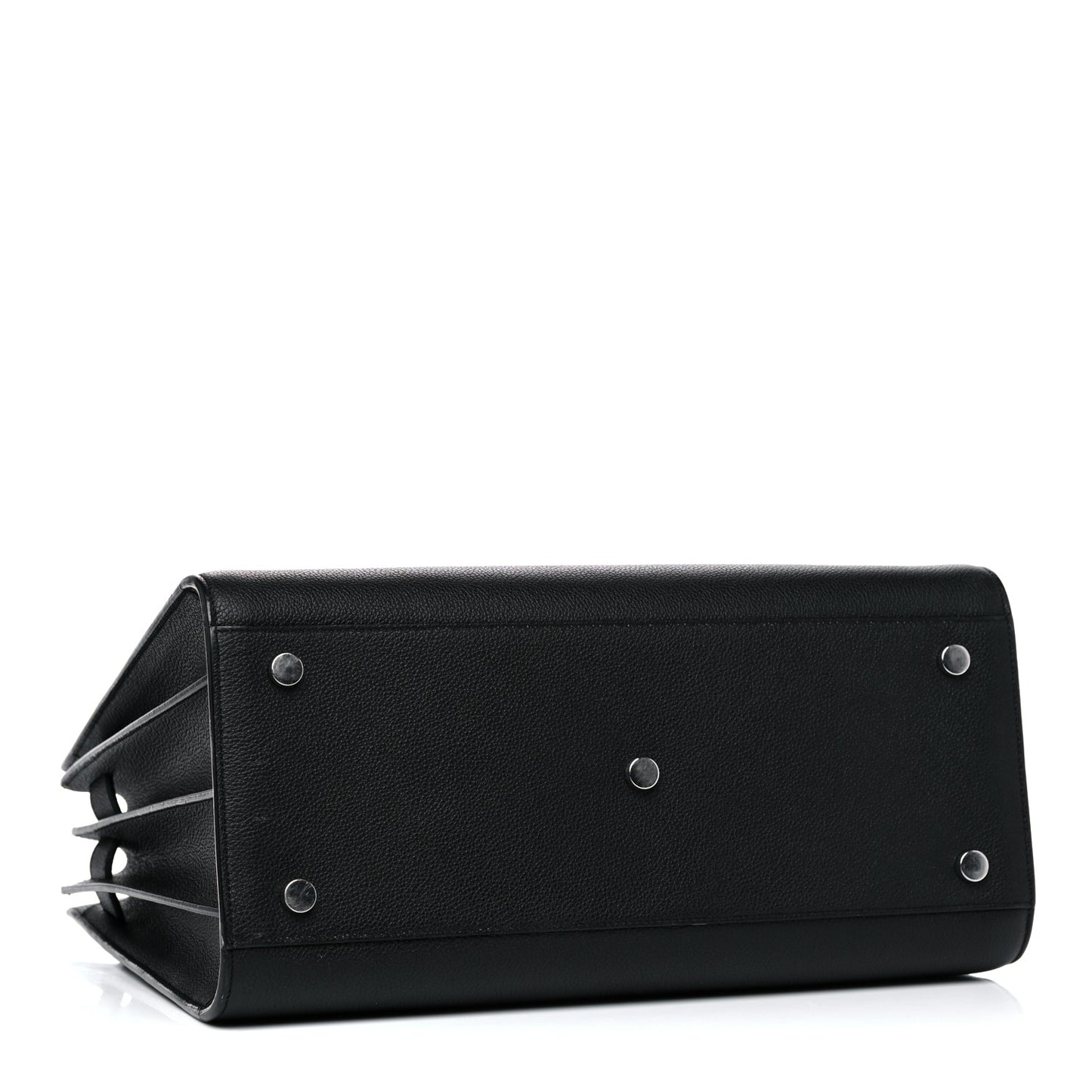 Grained Calfskin Small Sac De Jour Black