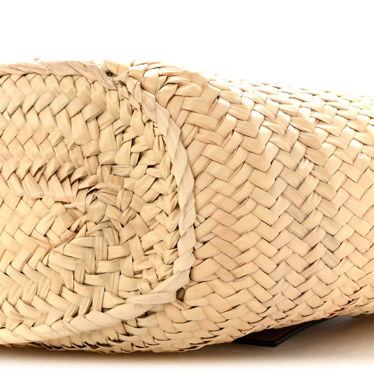 Raffia Basket Tote Bag Natural Tan