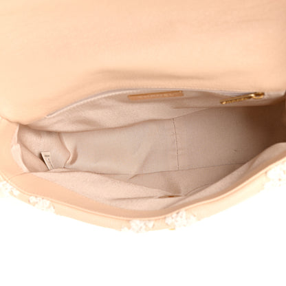 Chanel Calfskin Crochet Medium Chanel 19 Flap Beige 4 of 15