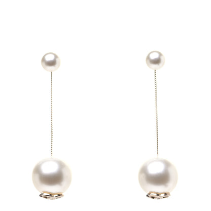 Chanel Pearl CC Dangle Earrings Gold 1 of 5