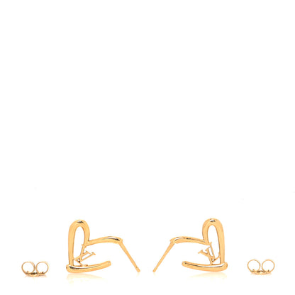 Louis Vuitton Fall In Love Heart Earrings PM Gold 3 of 3