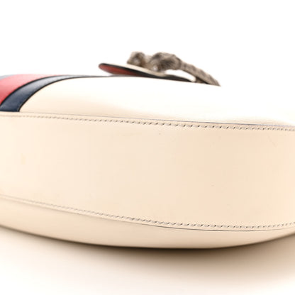 Gucci Calfskin Web Stripe Medium Dionysus Hobo White 10 of 18