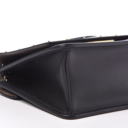 Fendi Vitello Liberty F is Studded Small Kan I Shoulder Bag Black 12 of 13