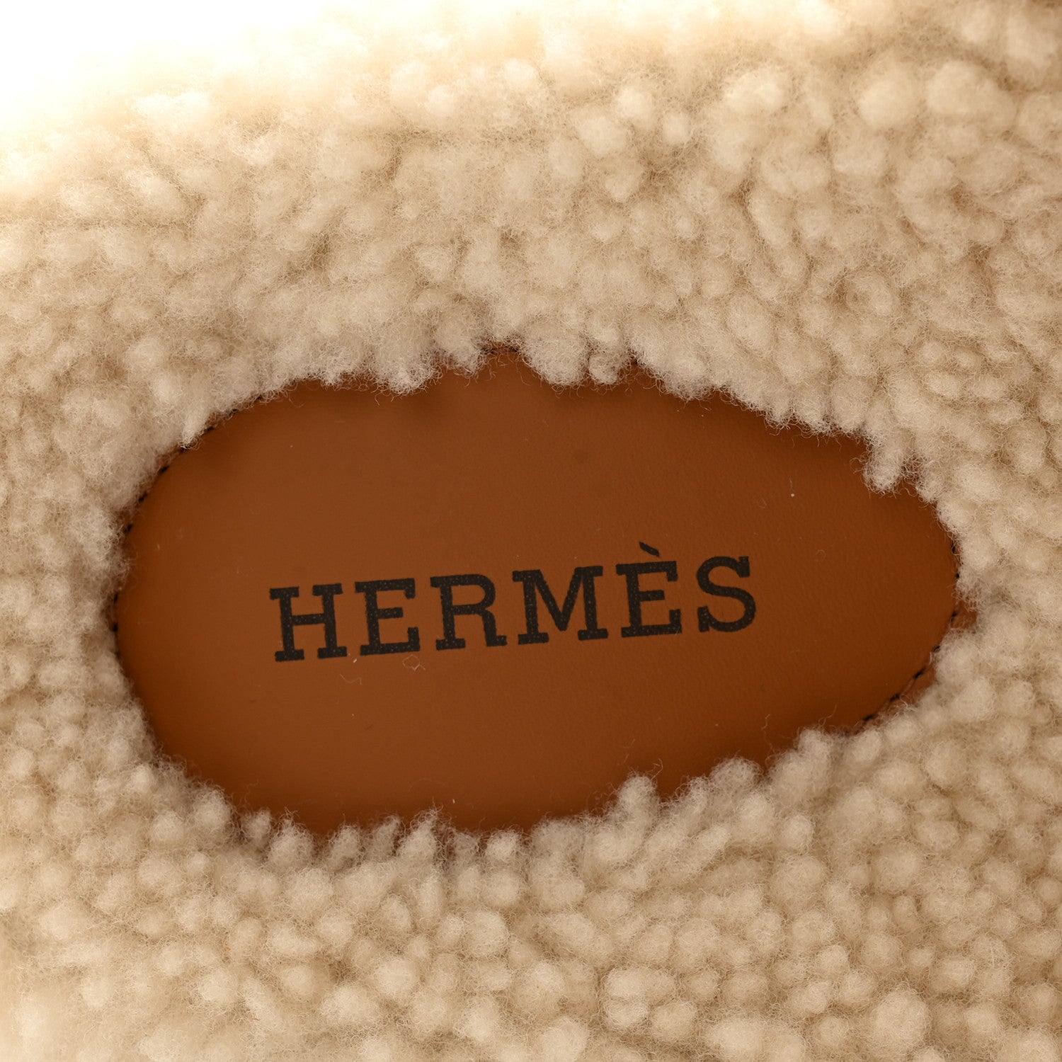 Hermes Suede Goatskin Woolskin Womens Chypre Sandals 37 Nude 6 of 7