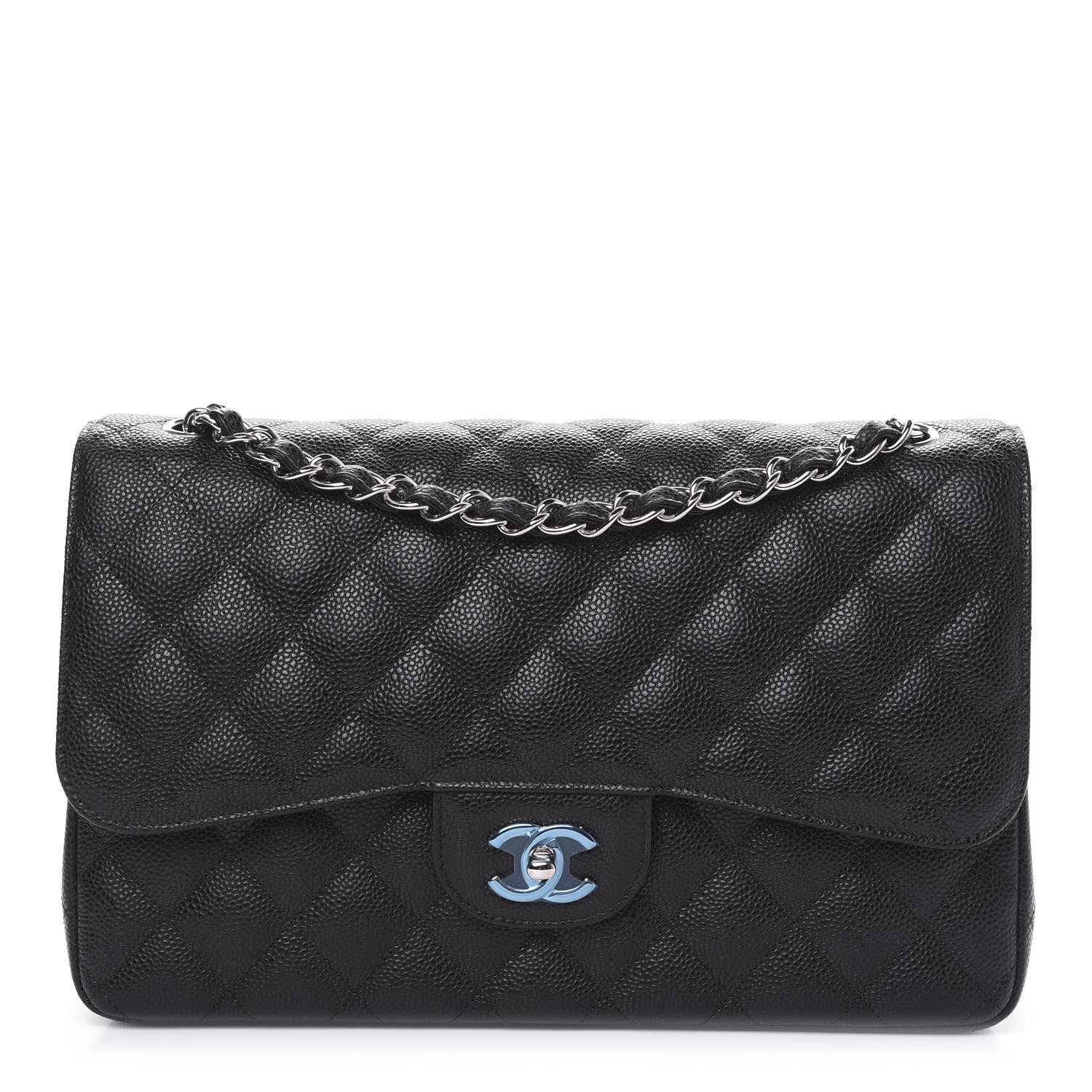 Chanel Caviar Quilted Jumbo Double Flap Black 1 of 11
