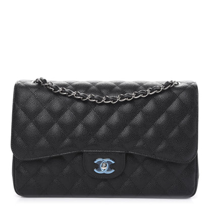 Chanel Caviar Quilted Jumbo Double Flap Black 1 of 11