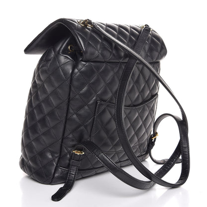Chanel Calfskin Quilted Large Urban Spirit Backpack Black 3 of 7