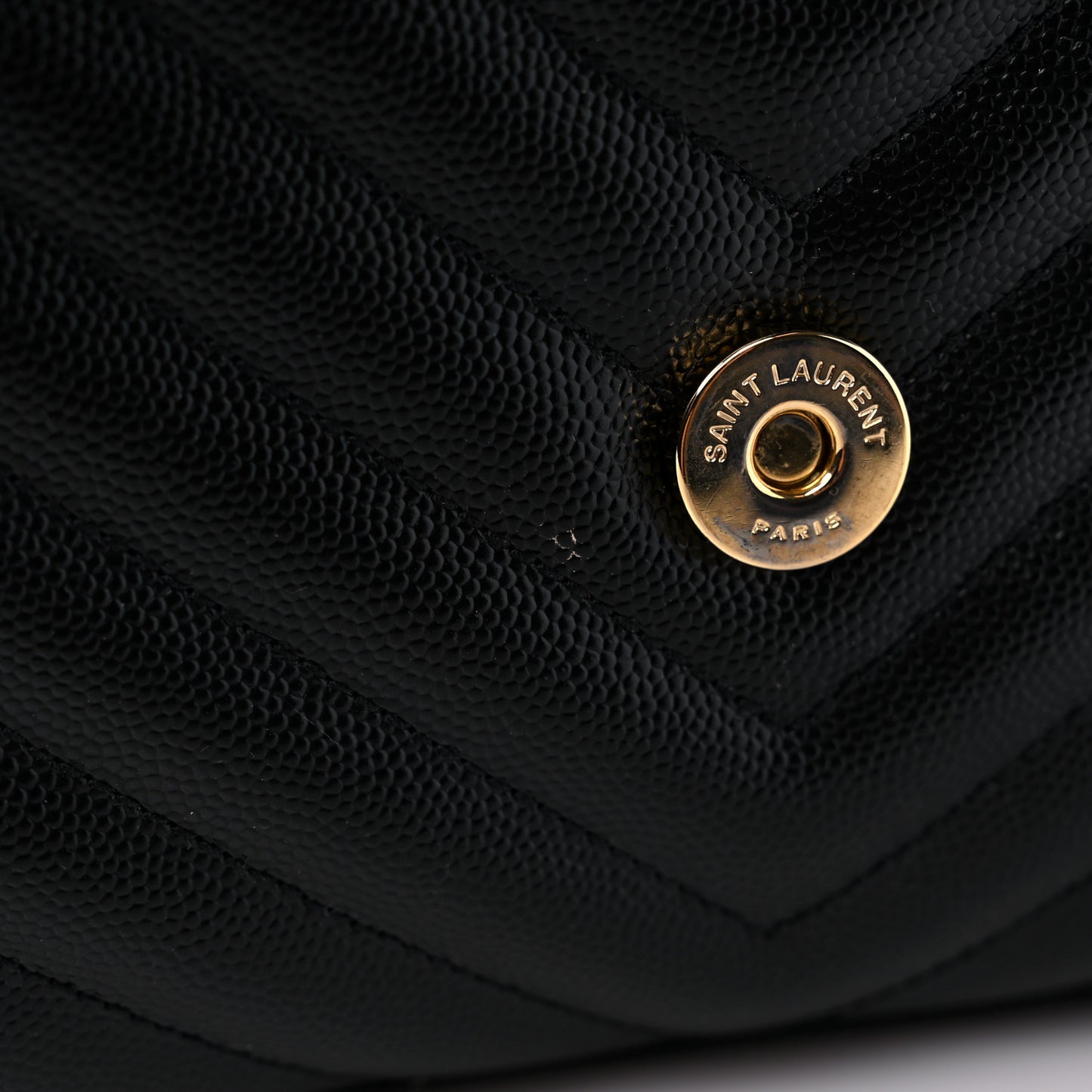 Grain De Poudre Matelasse Chevron Medium Monogram Satchel Black