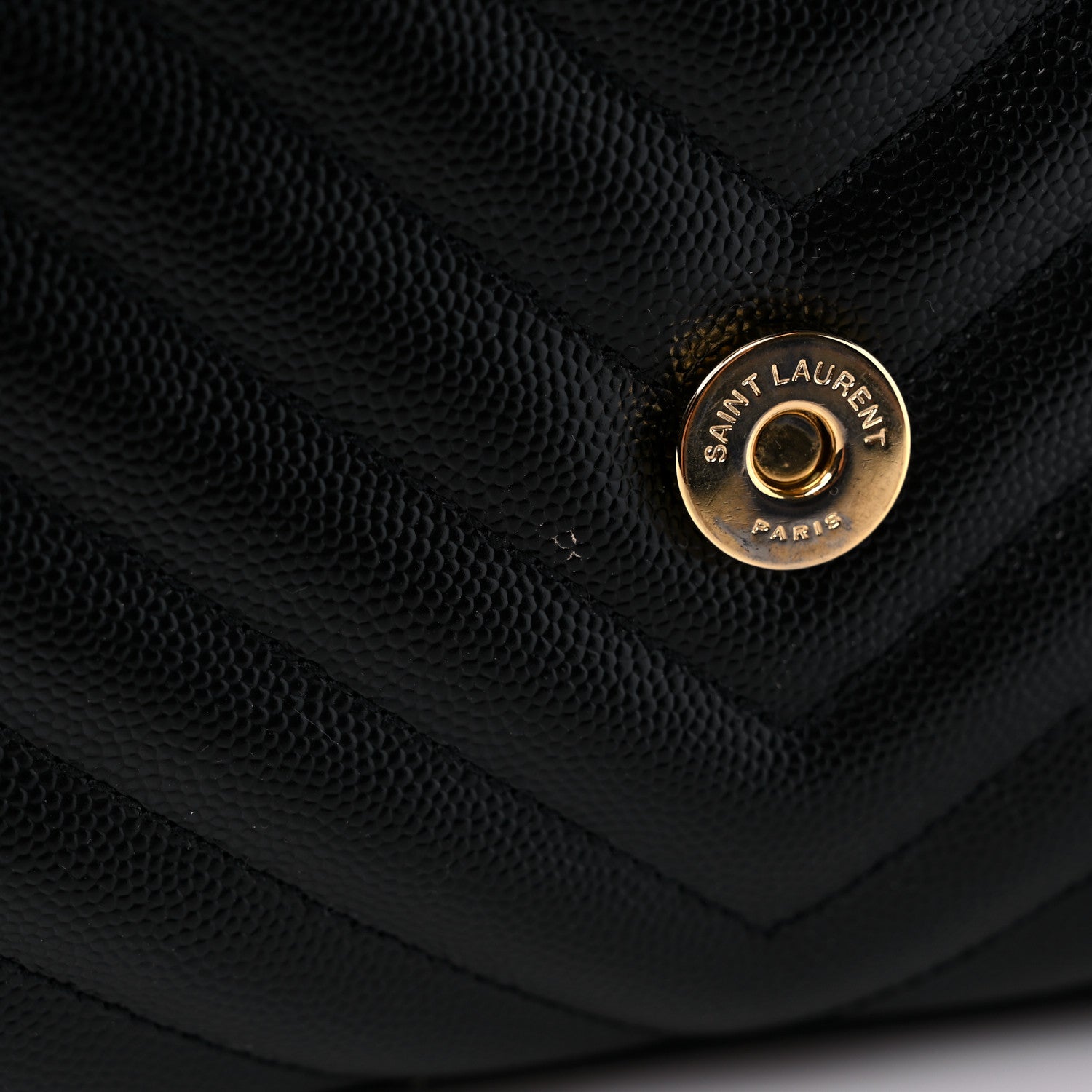Saint Laurent Grain De Poudre Matelasse Chevron Medium Monogram Satchel Black 13 of 14