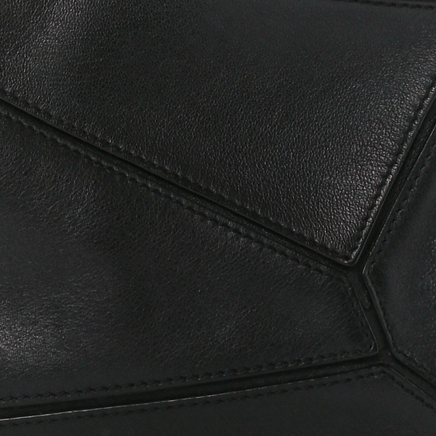 Calfskin Small Puzzle Bag Black
