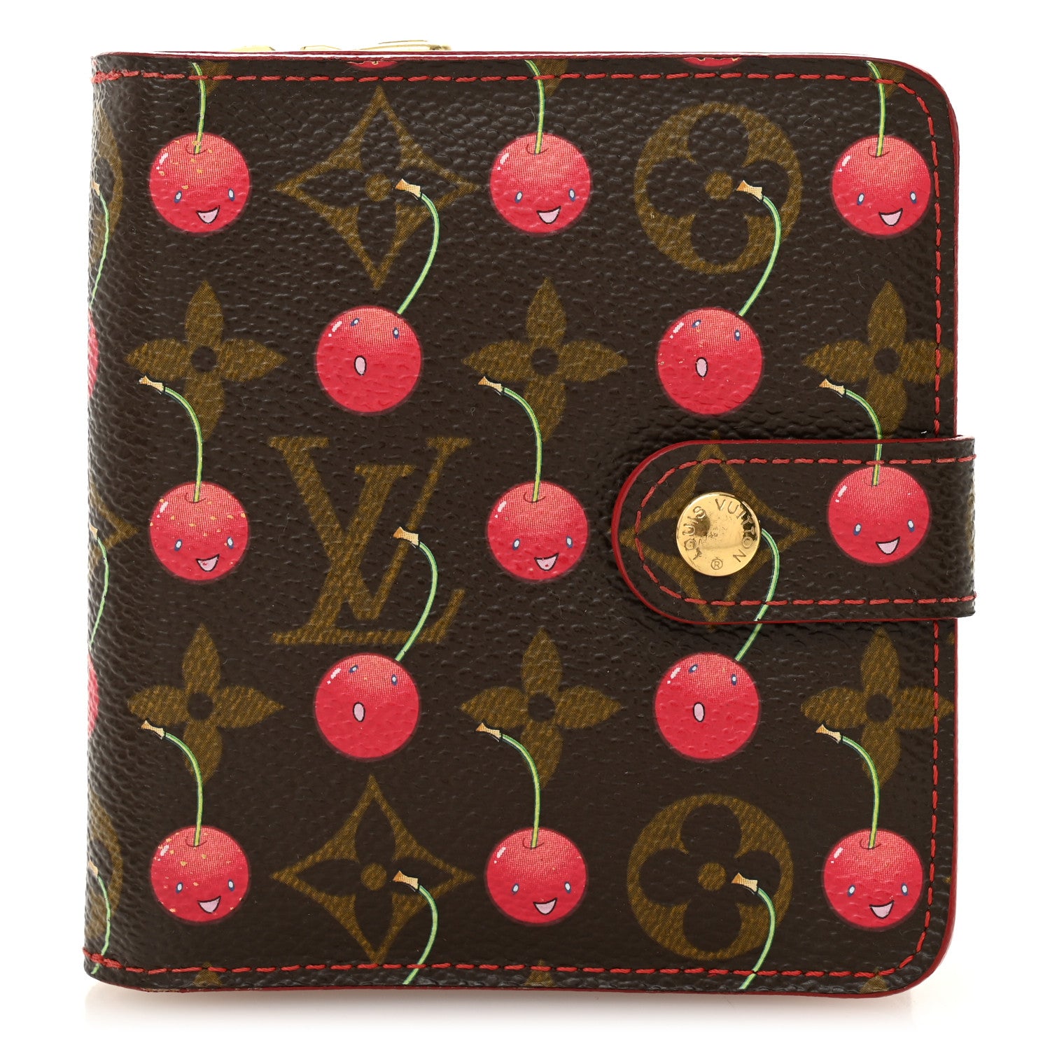 Louis Vuitton Monogram Cerises Compact Zipped Wallet 1 of 10